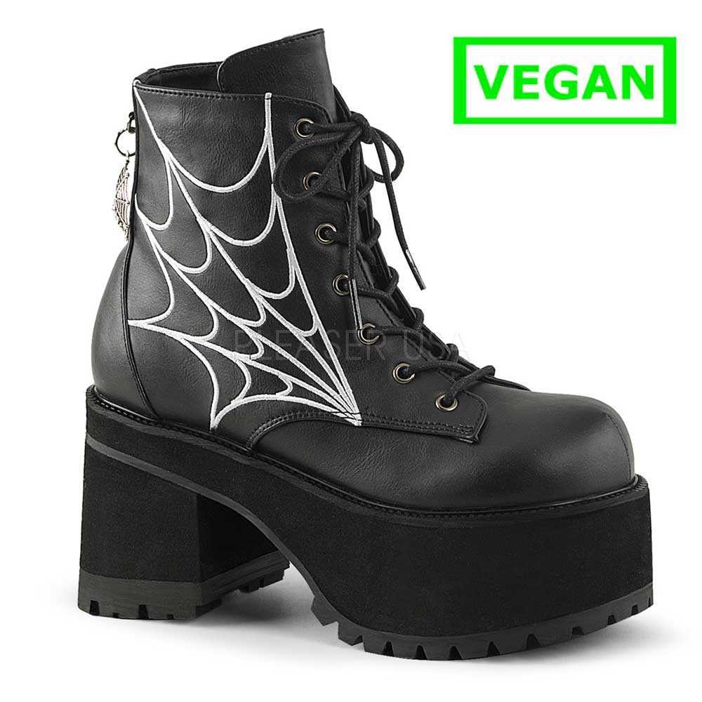 DemoniaCult - RANGER-105 Bottes de plate-forme - Noir